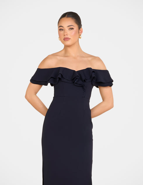 Izabel Double Ruffle Gown